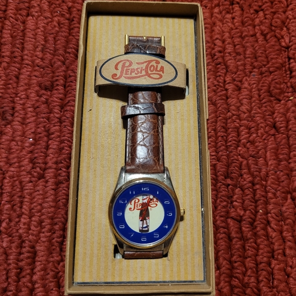 Pepsi Accessories - NIB Pepsi Cola Bottle Logo Advertising Promo Watch JAPAN V102 377 Works